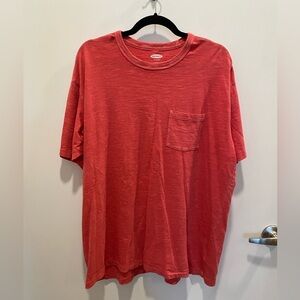 OLD NAVY | Men’s Soft Washed Red T - Shirt | Size Large